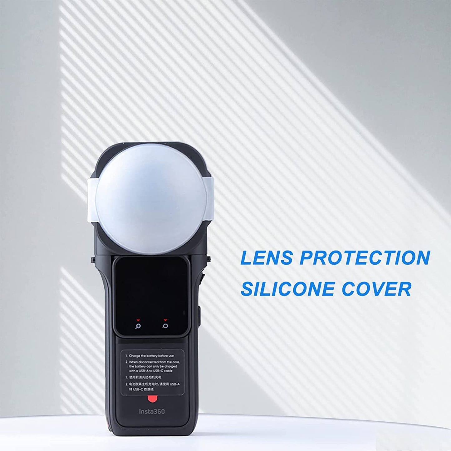 Premium Protector Lens Guards for Insta360 ONE RS 1-Inch 360 Edition with Silicone Lens Cover Cap Accessories