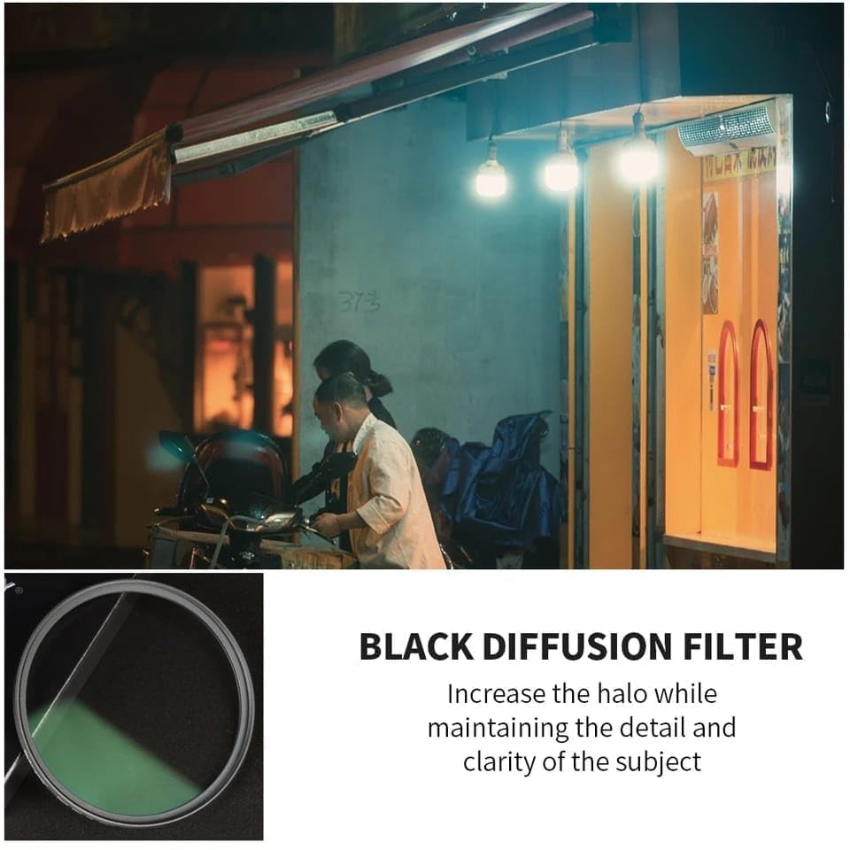 52mm Black Soft Lens Nd Filter For iPhone 13/14/ 15 & Plus Mobile Cover, DSLR Camera