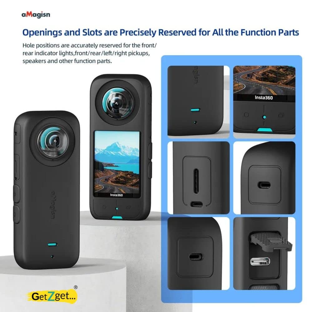 Amagisn Silicone Protective Cover for Insta360 One X3 (view 6)