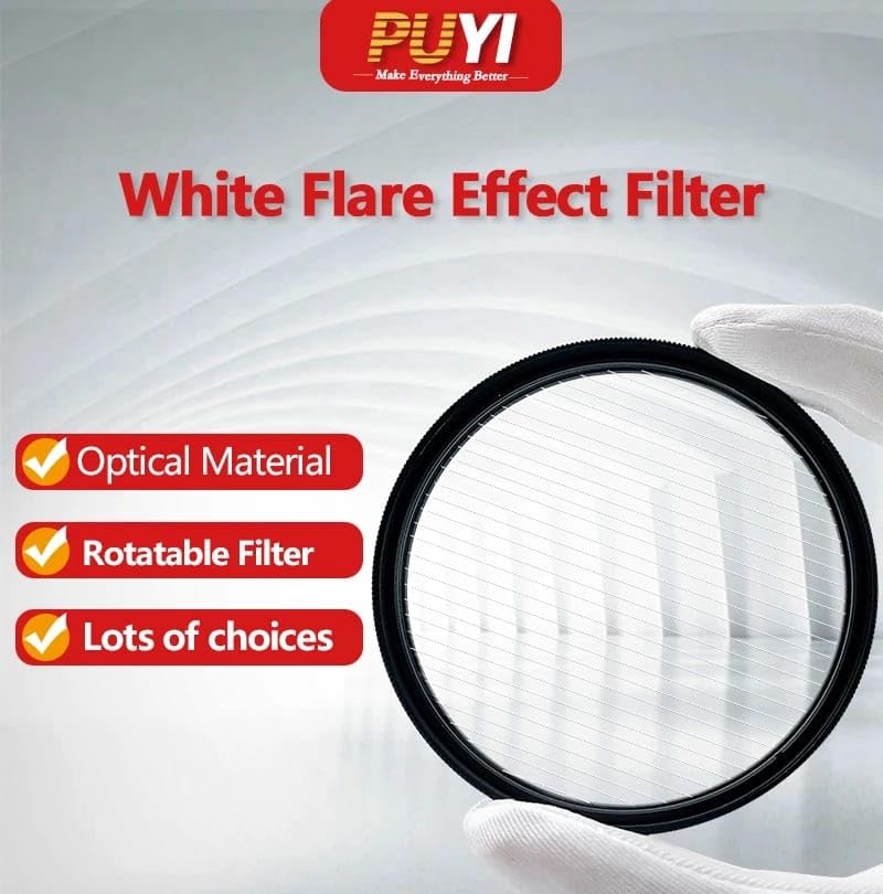 Streak Lens For iPhone 13/14/ 15 & Plus, Vivo X90 Mobile Cover, DSLR Camera (White, 52mm)