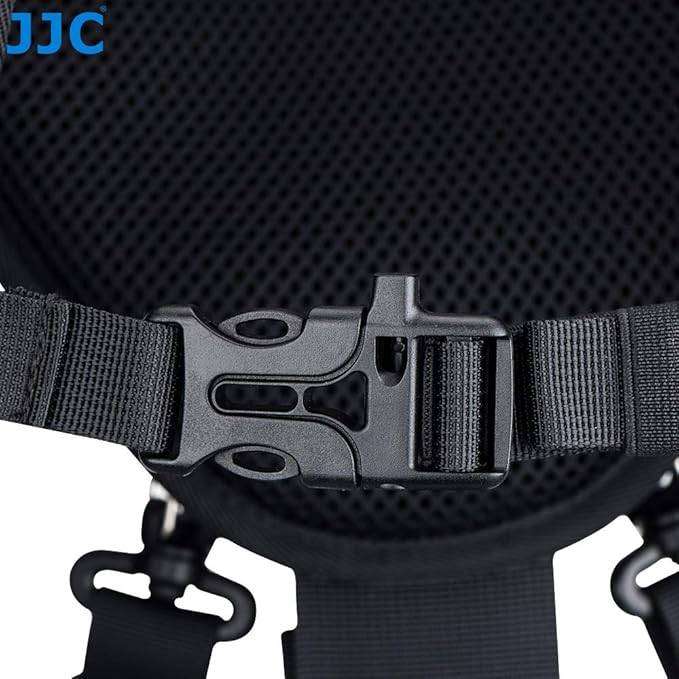JJC Photography Belt & Harness System For JJC DLP/Lowepro S&F Lens Pouches – Ergonomic Vest-Style Camera Harness with Adjustable Belt & D-Rings for Professional Photographers