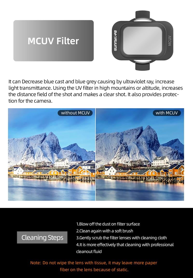 Sunnylife 6-in-1 ND Filter Set for DJI Avata 2 (MCUV, ND8-ND128) (view 3)