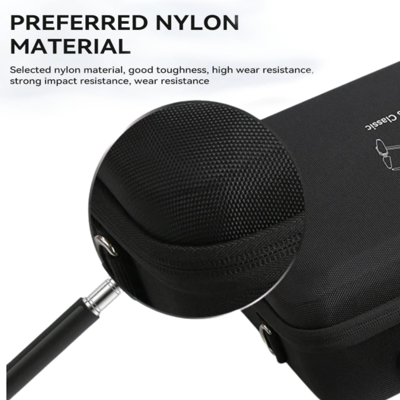 Bag for DJI Mavic Air 3 & 3S Accessories PU Hard Travel Luggage Suitcase Bag (Black)