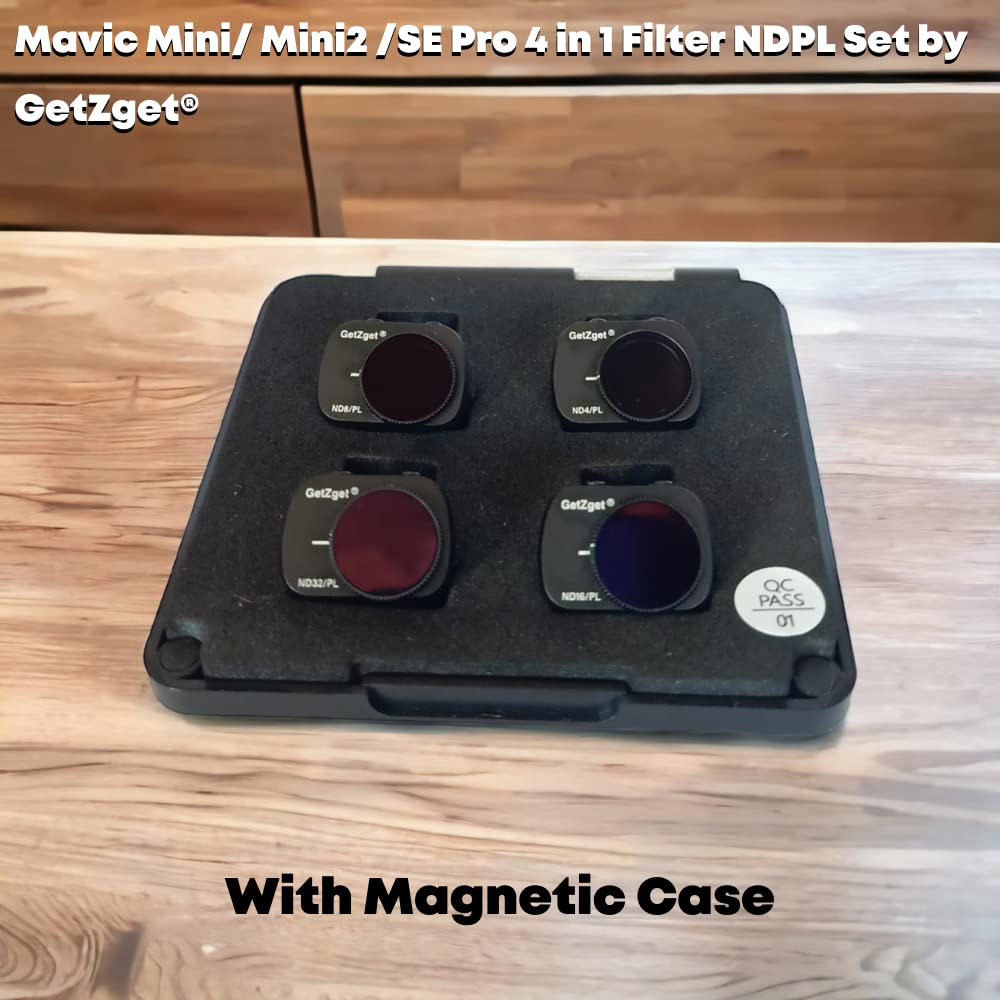 NDPL Filter Set for DJI Mavic Mini/Mini 2/ Mini SE (ND4PL,ND8PL, ND16PL, ND32PL) Getzget