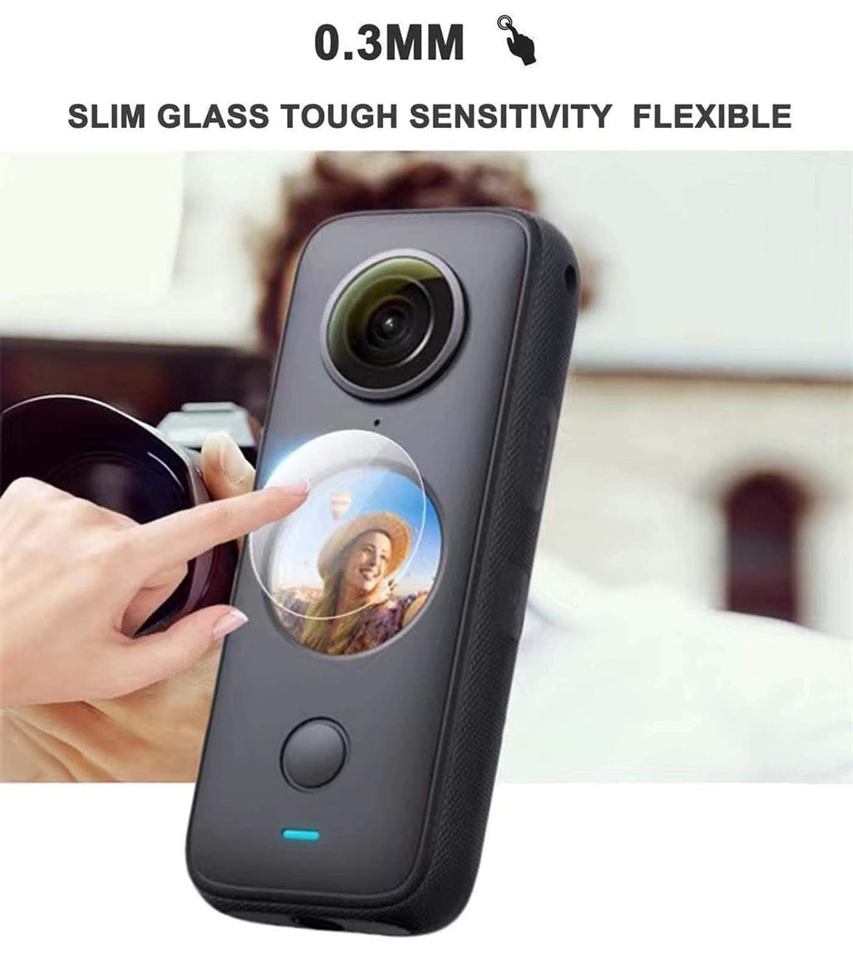 Tempered Glass Screen Guard for Insta360 One X2 (Pack of 2) (view 4)