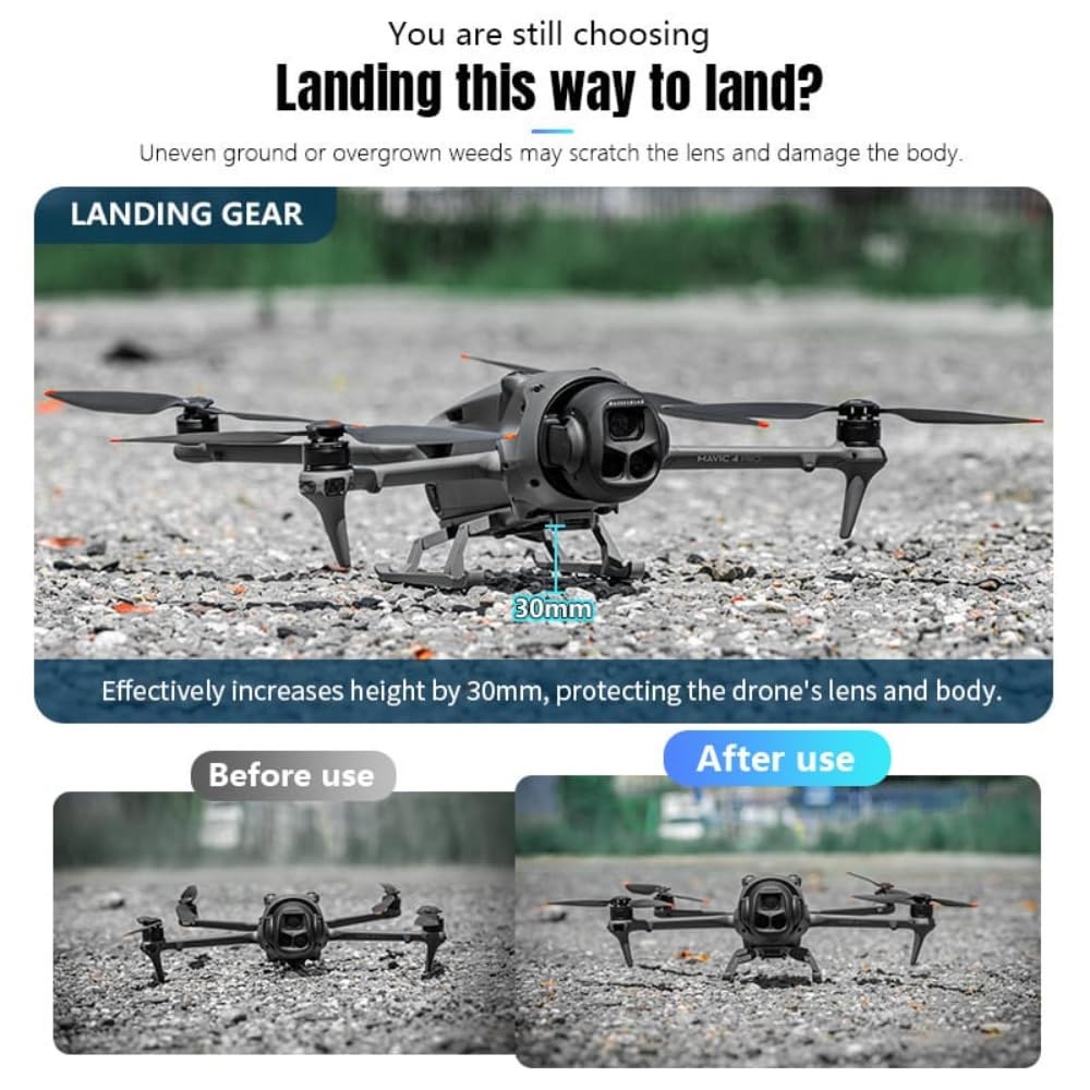 Height Extender For DJI Mavic 4 pro Protection Foldable Landing Gear Leg Accessories