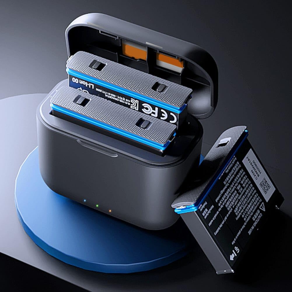 Charging Hub for Insta360 one X2 Portable 2 Channel Battery Fast Charger with Micro SD Card Slots