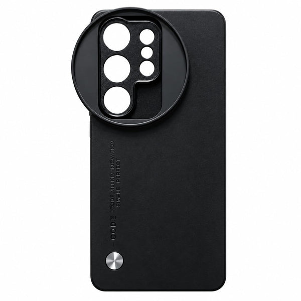 67mm Filter Phone Case for Samsung Galaxy S26 Ultra with Lens Cap (Black)