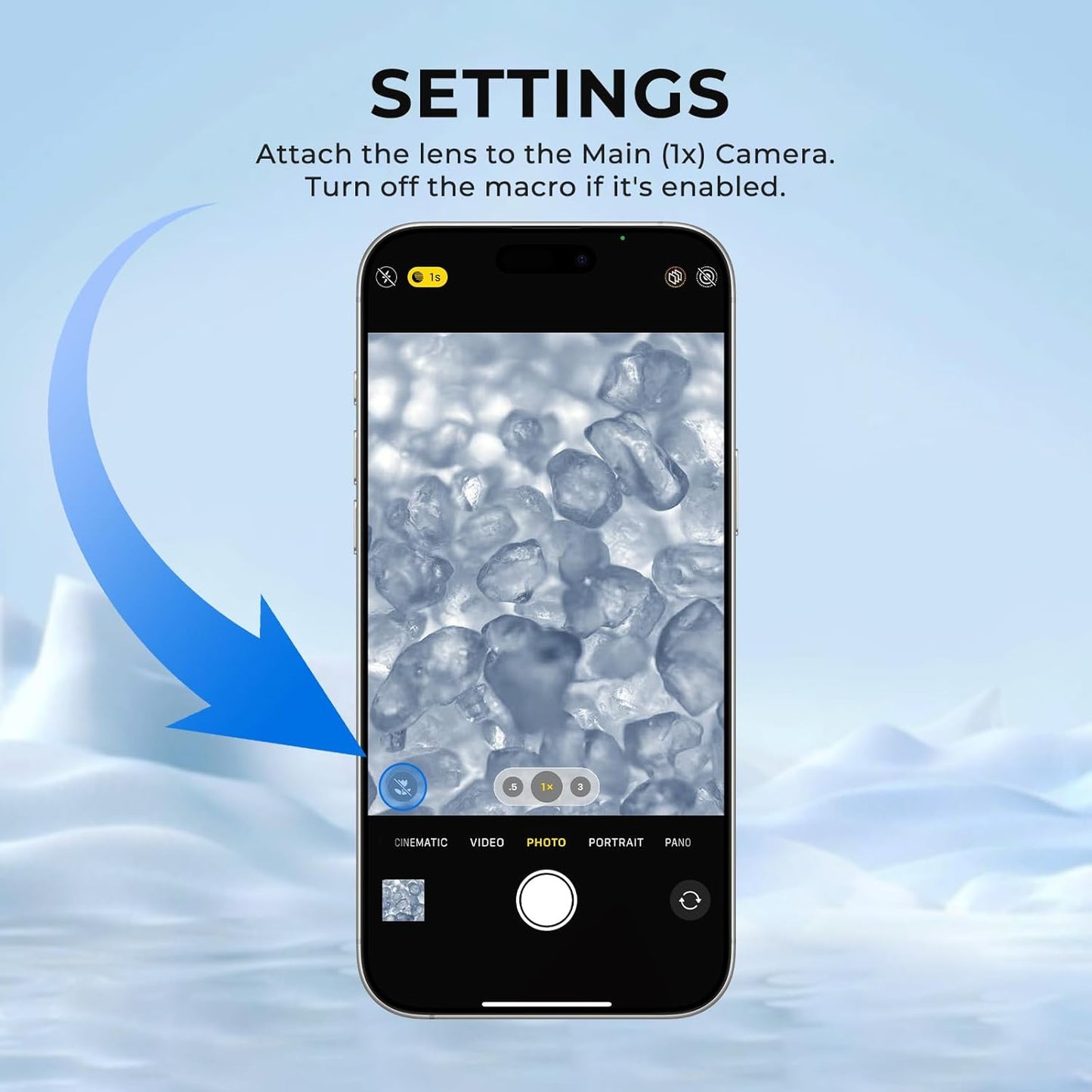 Freewell 45x Macro Lens for Smartphones 17mm Threaded Extreme Detail Close-Ups Lens