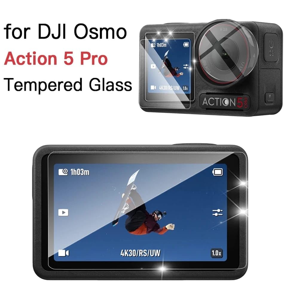 Tempered Glass For Dji Action 5 Pro Camera Screen