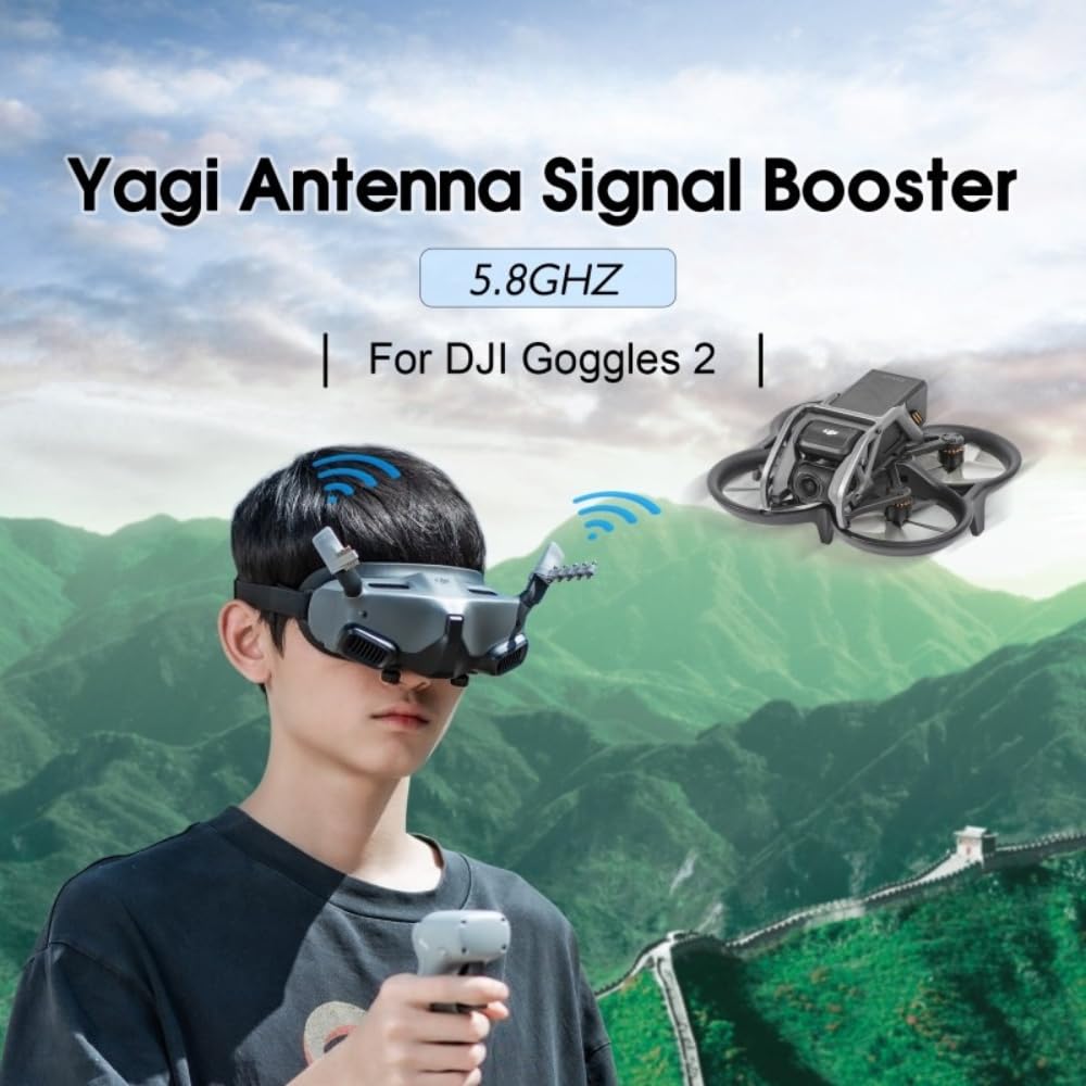 5.8Ghz Yagi Antenna For DJI Neo, Avata 2 Goggles 2/3 Signal Booster Range Extender Accessories
