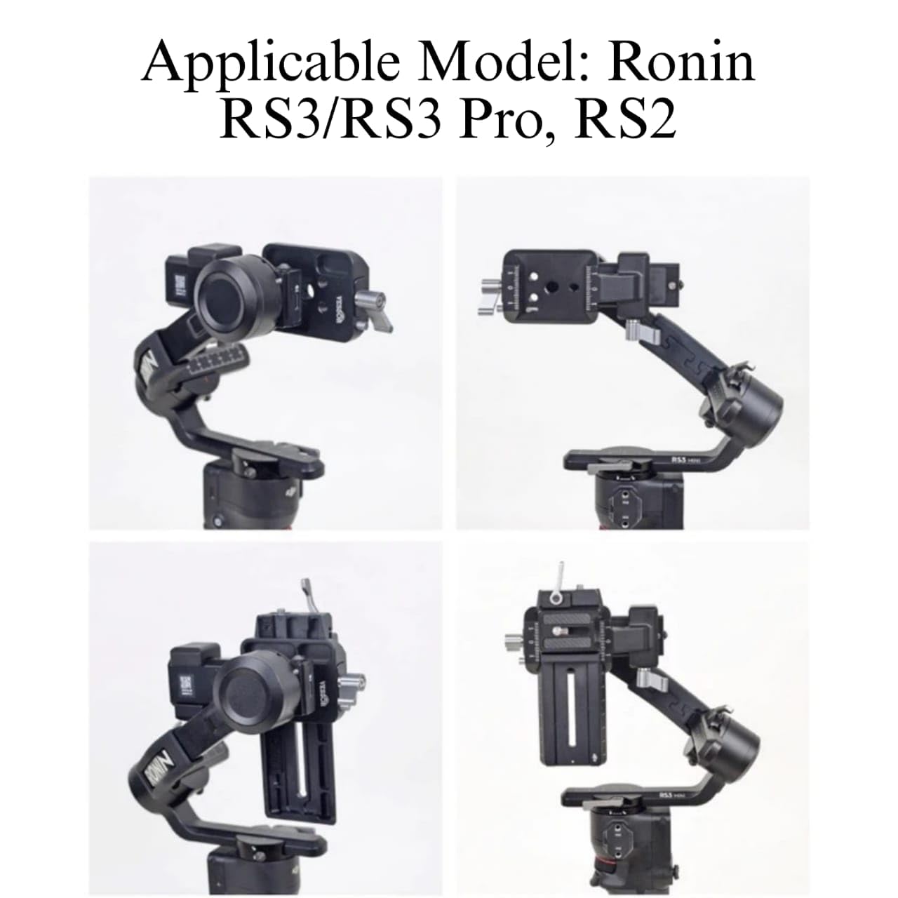 Vertical Clapper Board for DJI Ronin RS 3, RS3 Pro, RS2 Gimbal - DSLR Mount Accessories