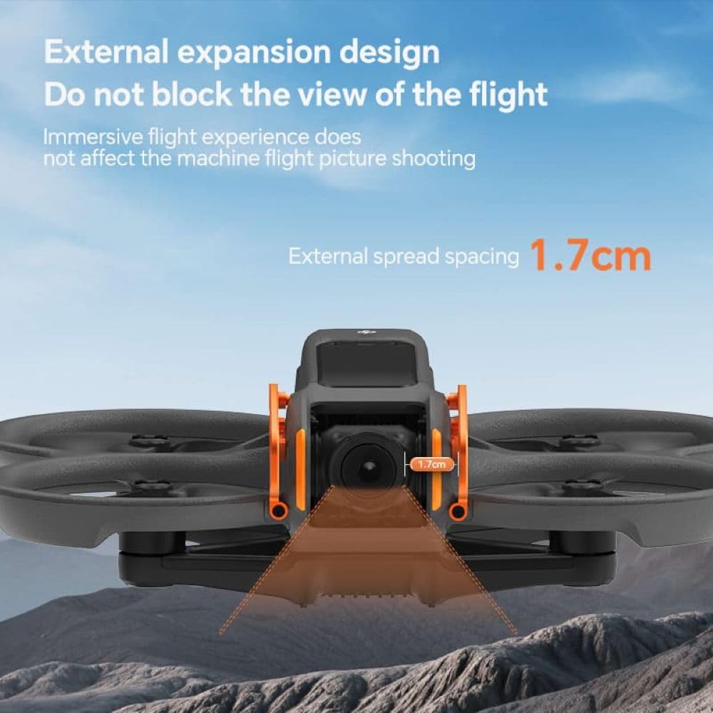 RCSTQ Aluminium Lens Guard for DJI Avata 2 Gimbal Camera (Orange) (view 5)