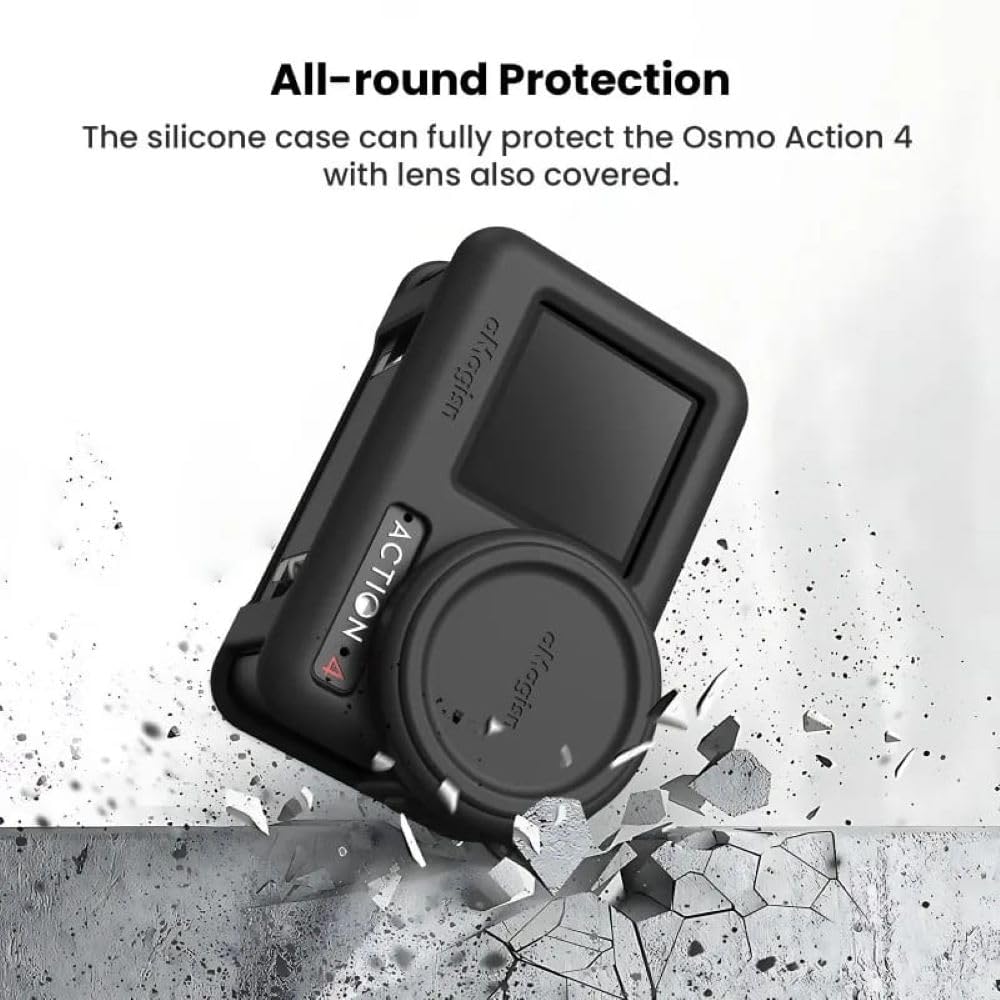 Silicone Protective Cover for DJI Action 4 and Action 3 Camera (view 2)