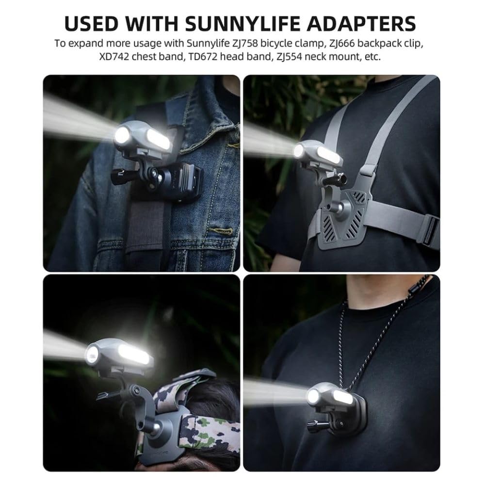 LED Search Light for DJI Avata 2, Mini 3/4 Pro, Mavic 3, Air 3/3S (4 Modes) (view 5)