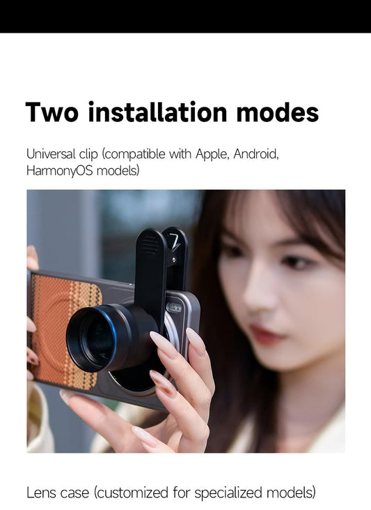 GetZget® 2X Telephoto Lens for iPhone & Android Universal Mobile Camera Zoom Lens