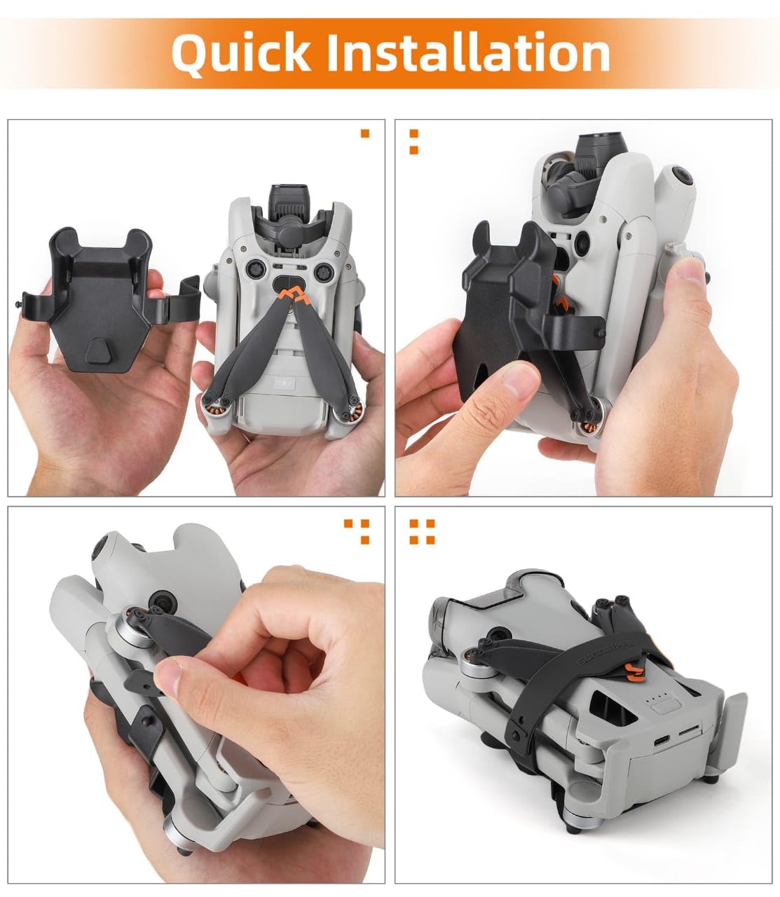 dji Mini 4 Pro propeller holder wings protection Travel Accessories (Orange)