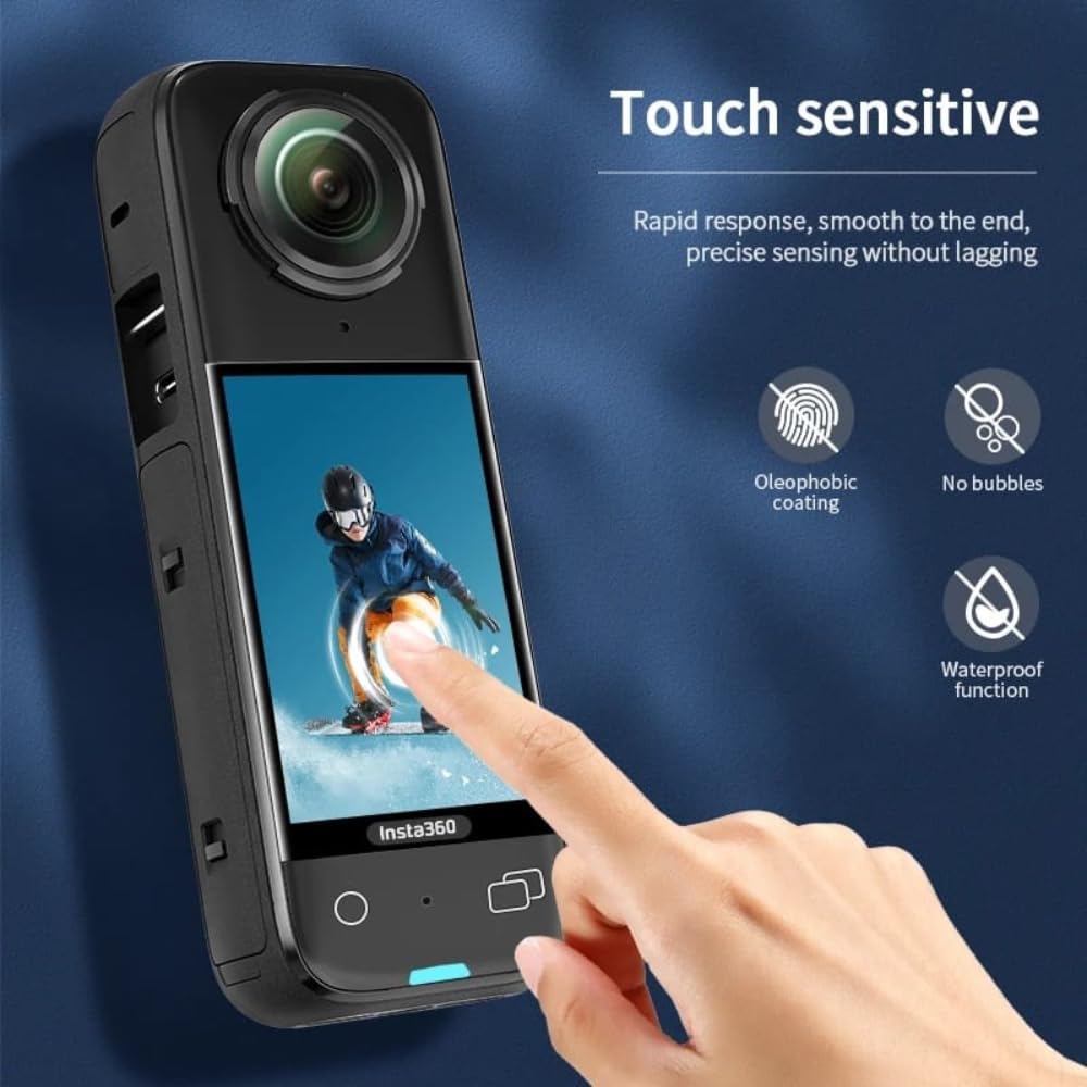 Tempered Film HD Compatible With Insta360 X4 Camera Screen Protector Curved Film