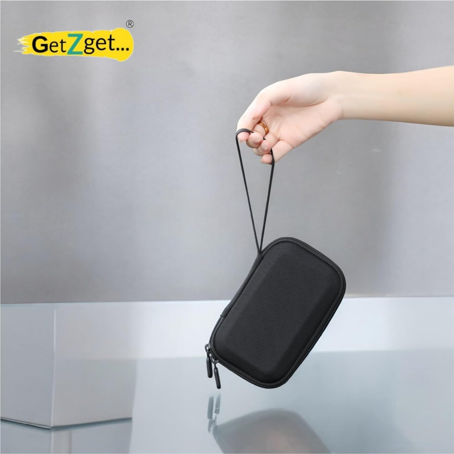 GetZget® Compact Carrying Case Compatible with insta360 Ace Pro Camera & Accessories Mini Storage Bag with Hand Strap