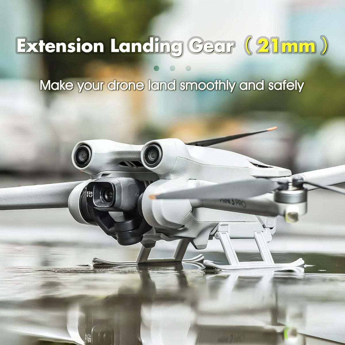 Foldable Extended Landing Gear Legs for DJI Mini 3 Pro (view 4)