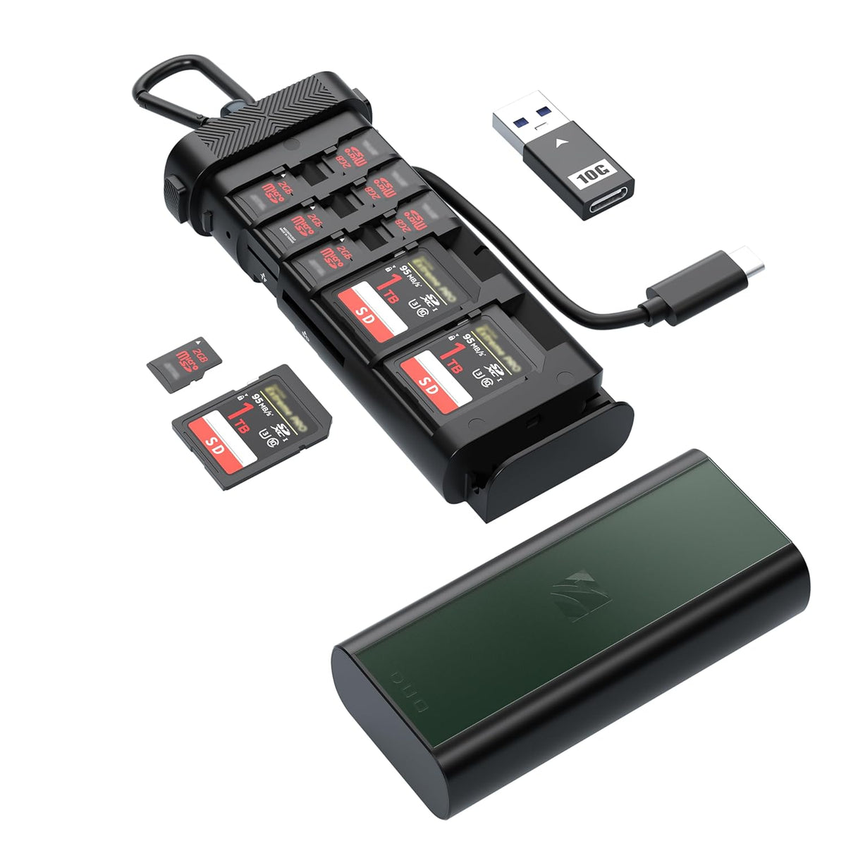 Freewell Duo Reader SD and Micro SD Card Reader and Holder