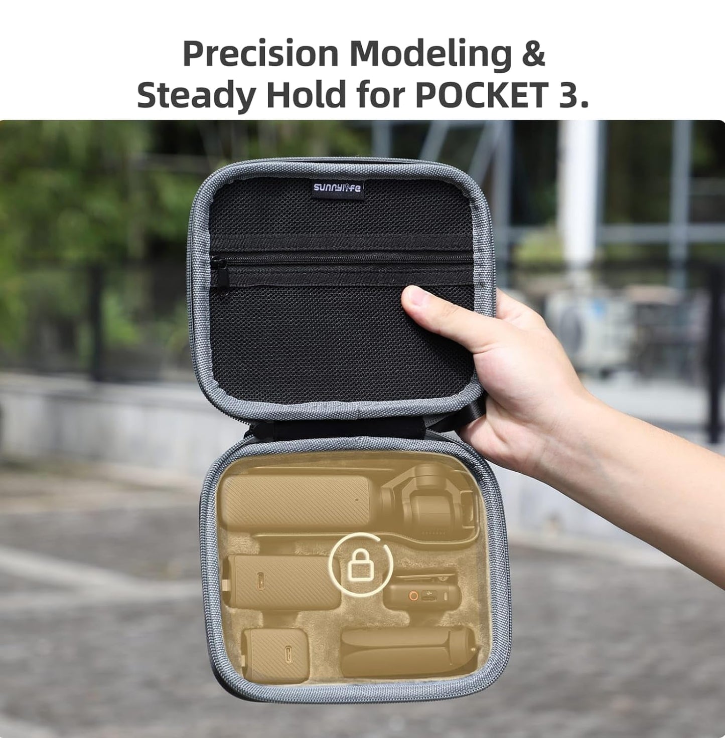 Sunnylife Compact Carrying Case Bag for DJI Pocket 3 Camera & Accessories