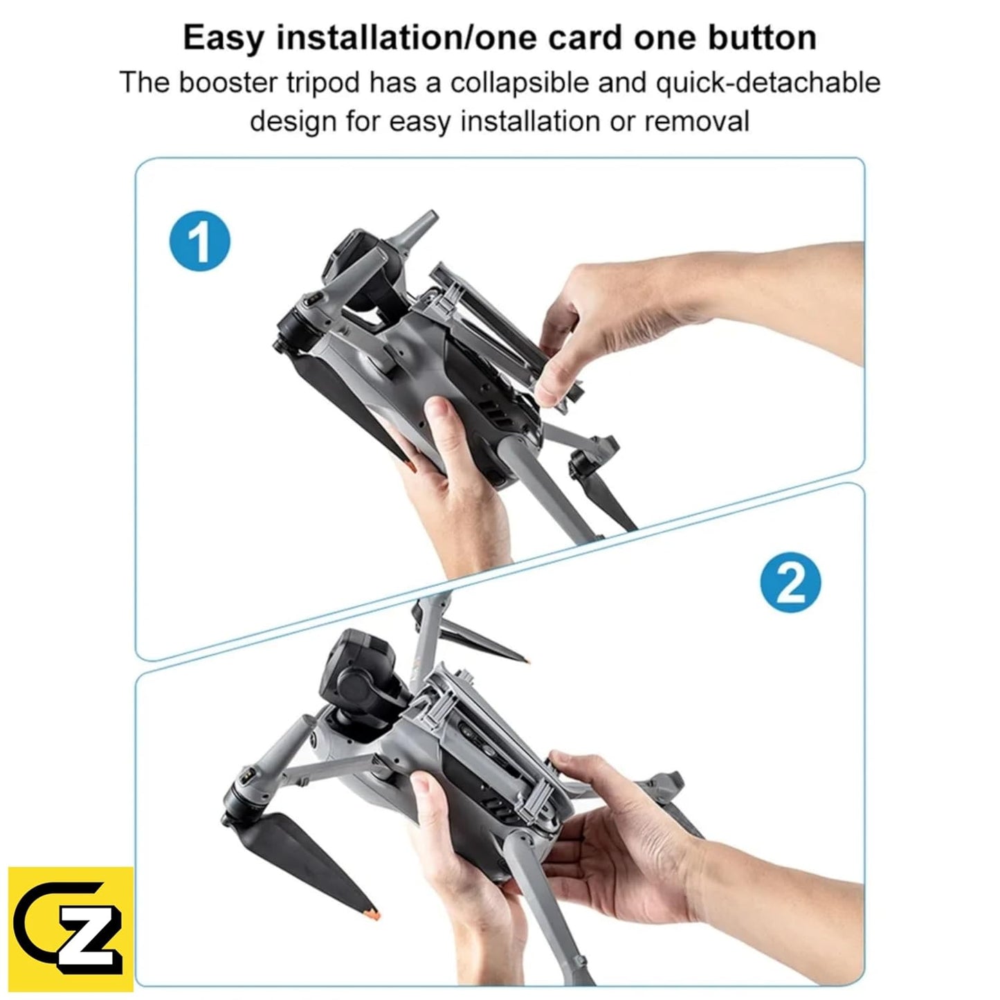 GetZget Height Extender For DJI Air 3/Air 3S Foldable Landing Gear Leg Accessories