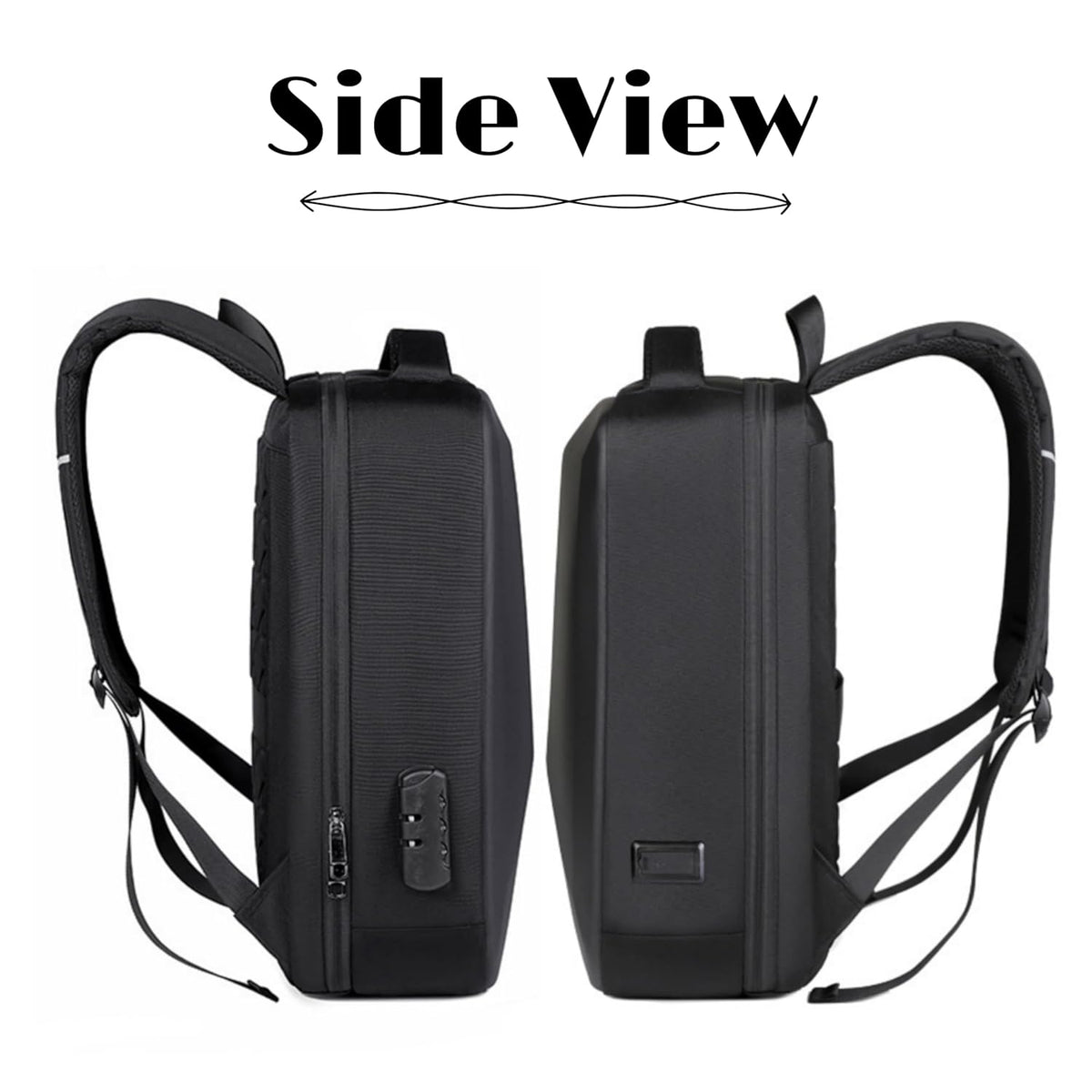 Storage Backpack for DJI Air 2 / 2S with Number Lock and EVA Foam (Black) (view 3)
