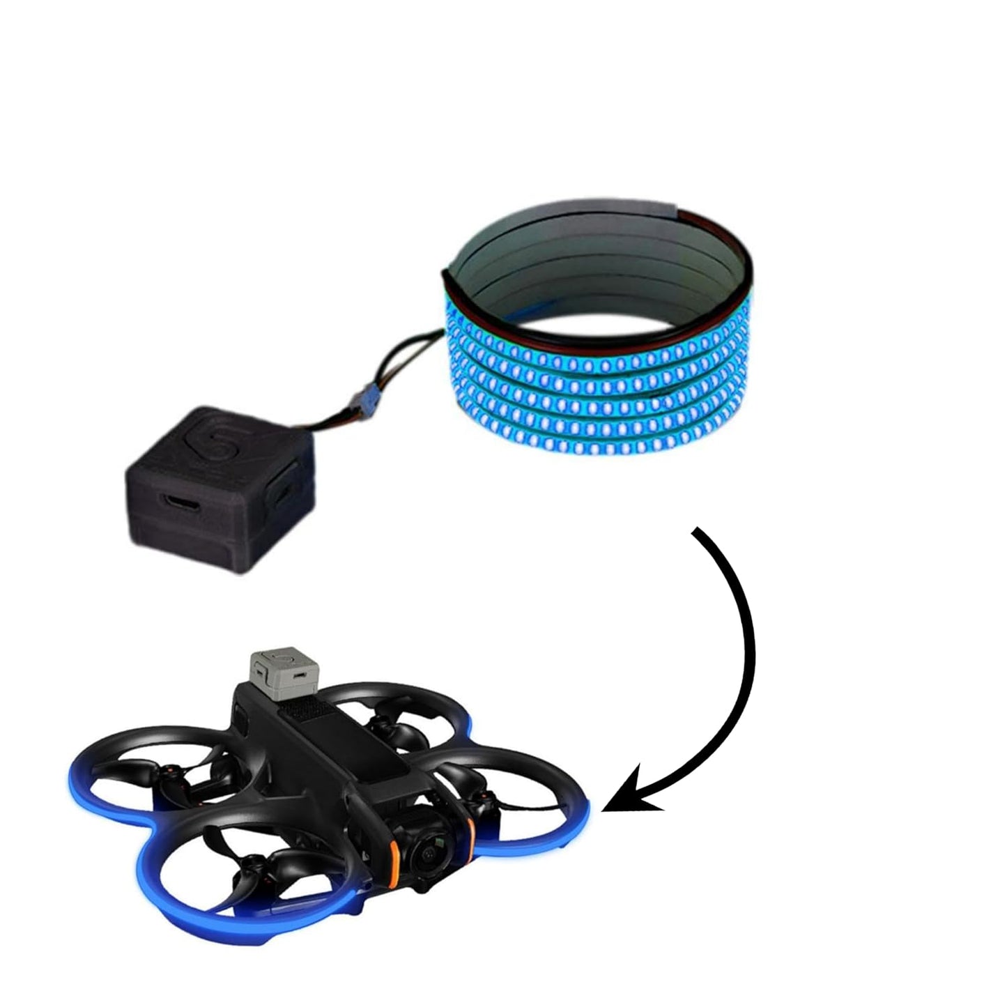 DJI Avata 2 Waterproof Lamp Belt 3 Modes & Beautiful Night Flying Led Light Strap