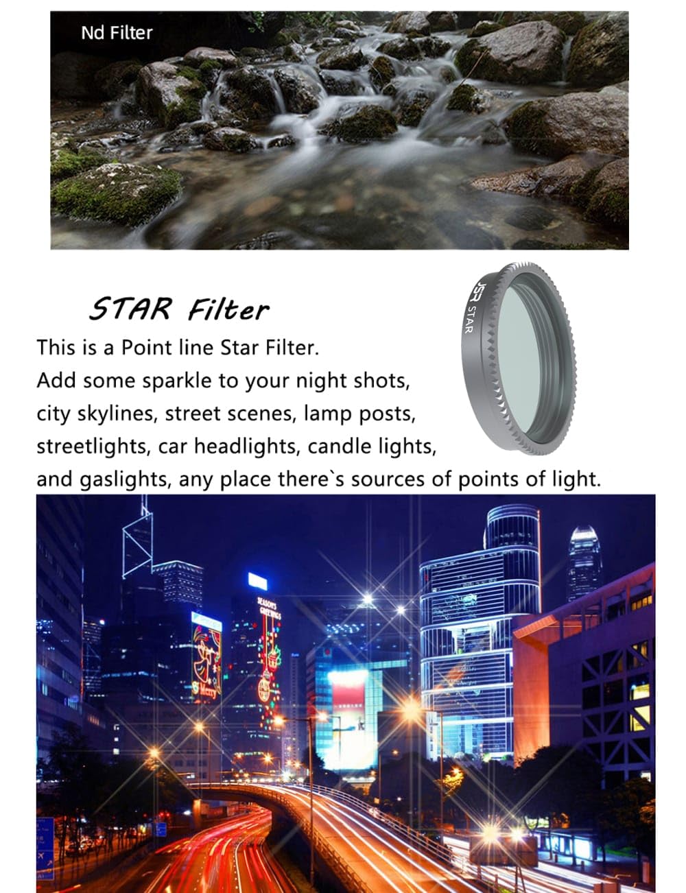 JSR ND Filter Set for Insta360 GO 3 (Star, CPL, ND4, ND8, ND16, ND32) (view 5)