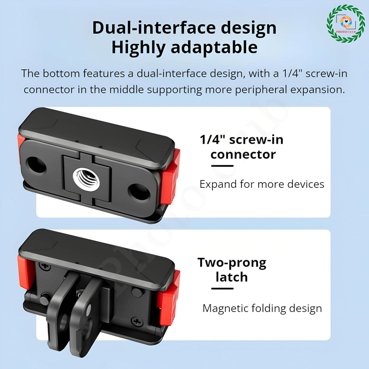 Magnetic Quick Release Base Mount for DJI Action 6 and Osmo Nano (view 6)