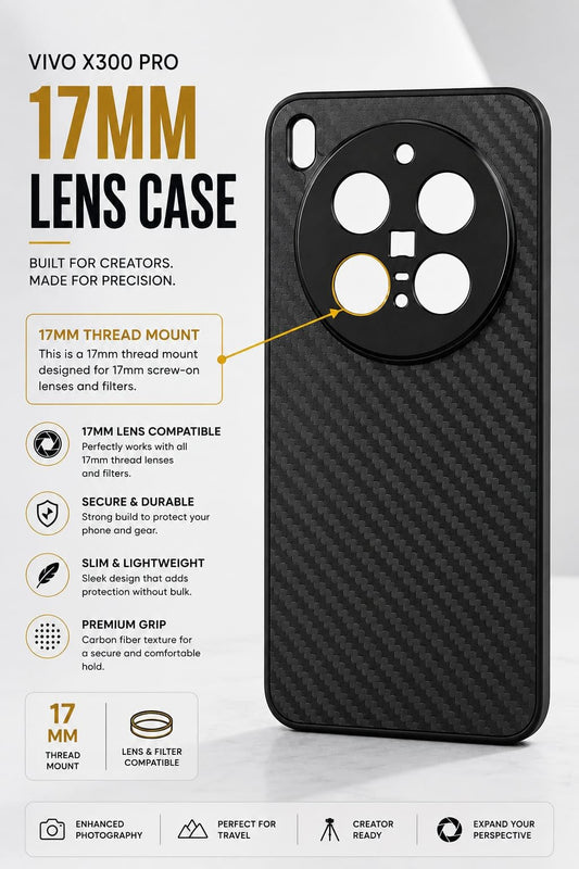 17mm Lens Mount Phone Case For Vivo X 300 Pro