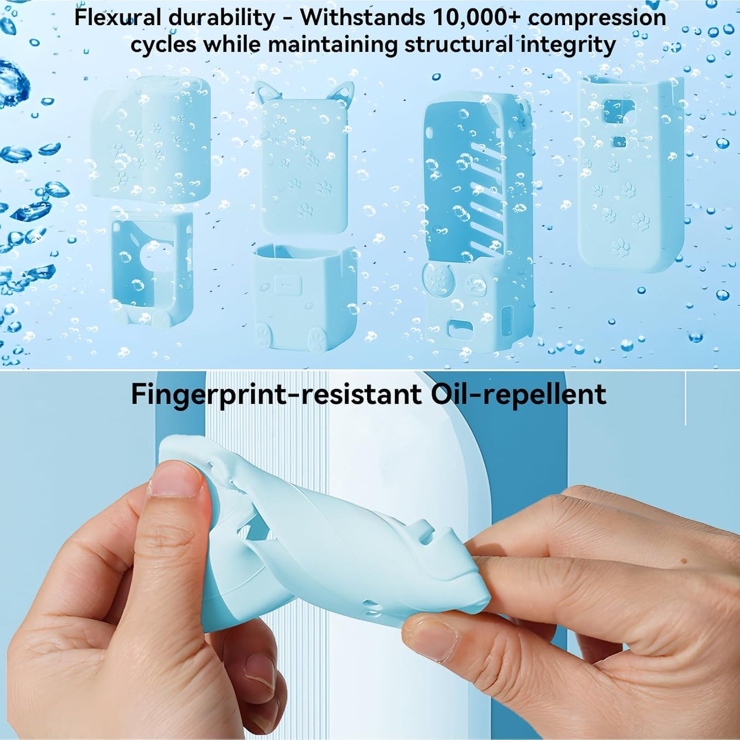 Silicone Cover for DJI Osmo Pocket 3 Creator Combo Camera & Accessories Scratch Protector Cover (Sky Blue)