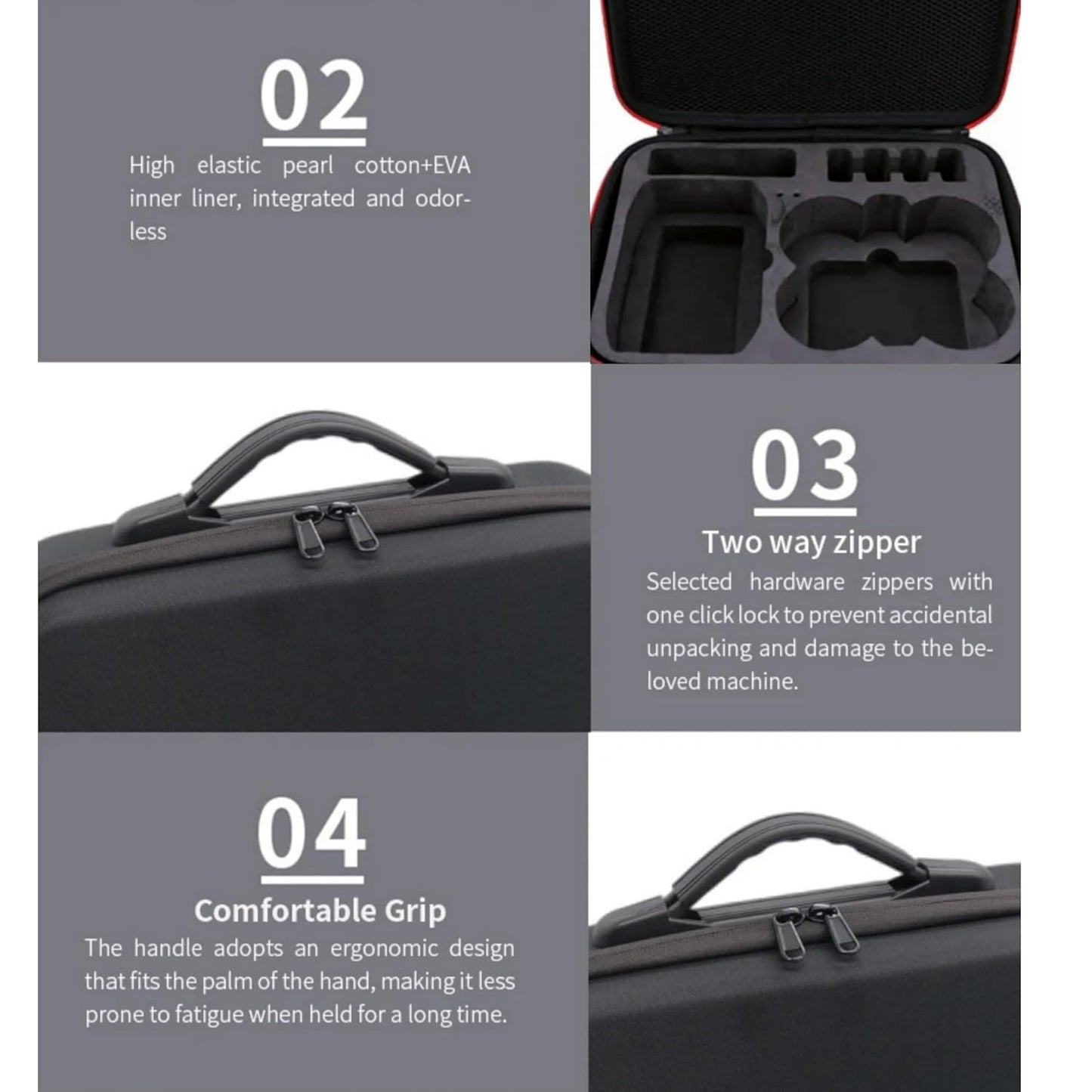 DJI Neo & Accessories Compact Travel Protection Nylon Water Resistance Bag with Shoulder Strap (Combo Version) Hand Bag