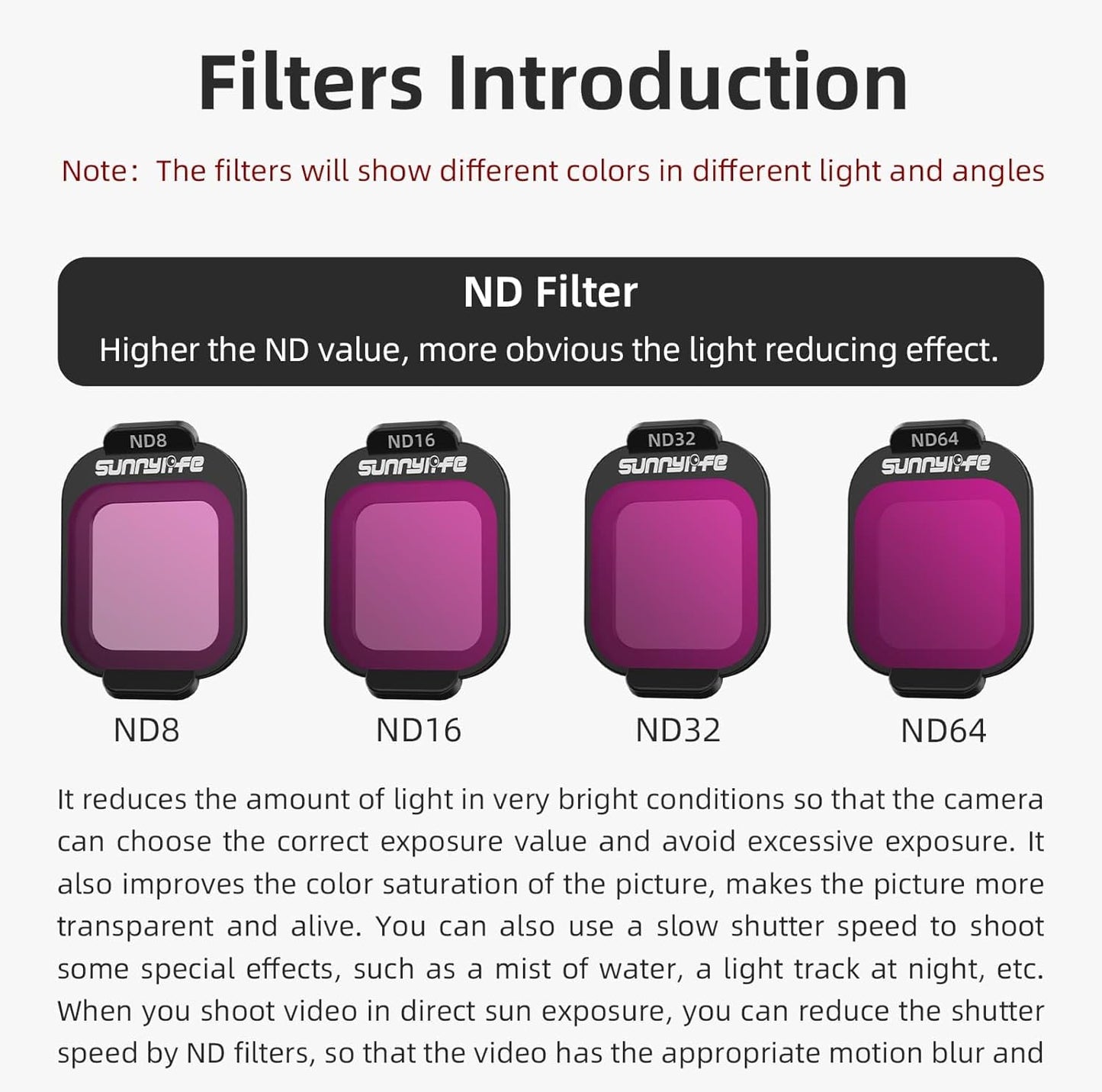 Nd Filter For DJI Flip German Optical Glass MCUV/CPL/ND8/16/32/64 Lens Filter (6 in 1 Set)