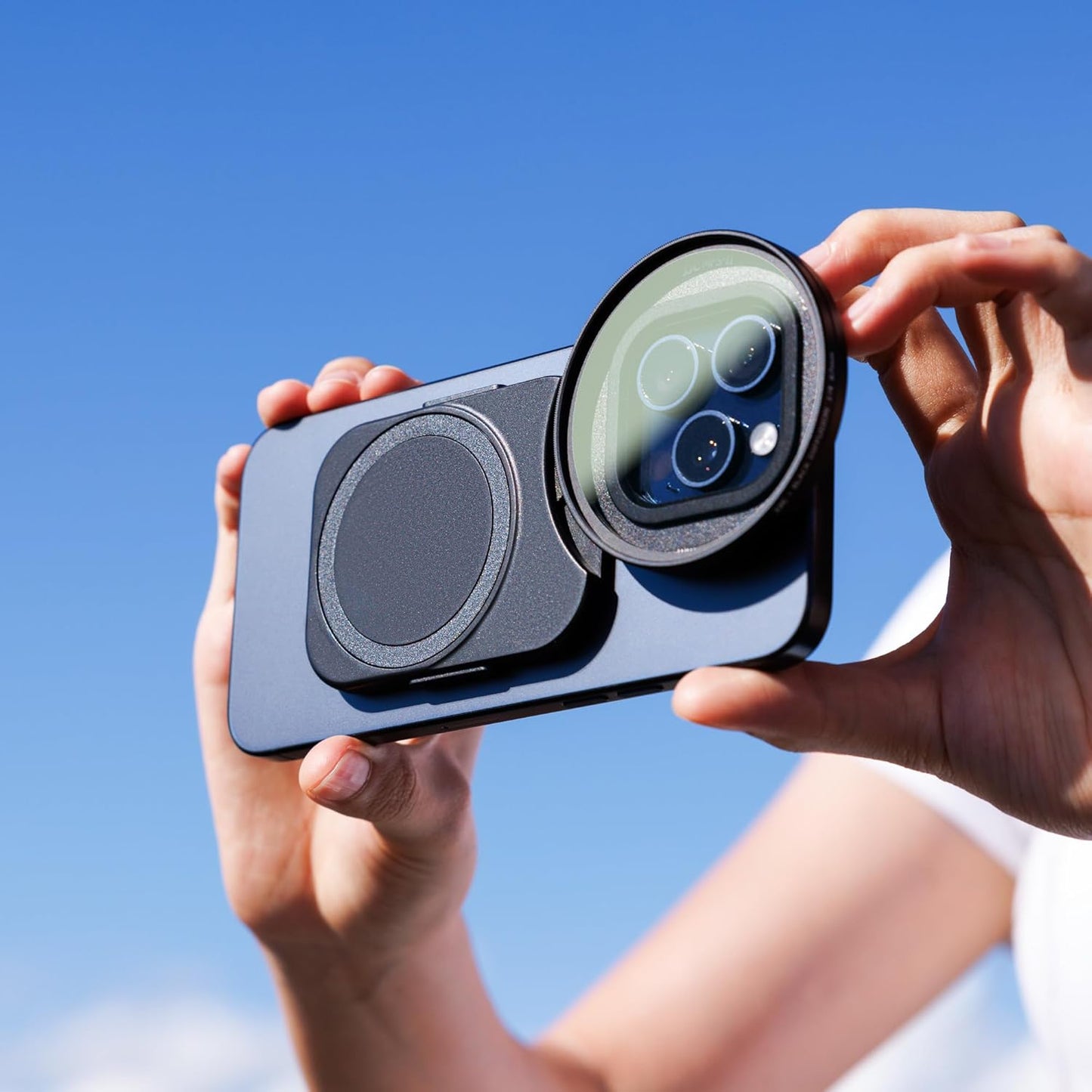 JJC 67mm Phone Lens Filter Adapter Mount for iPhone 16/15/14 Pro/Pro Max
