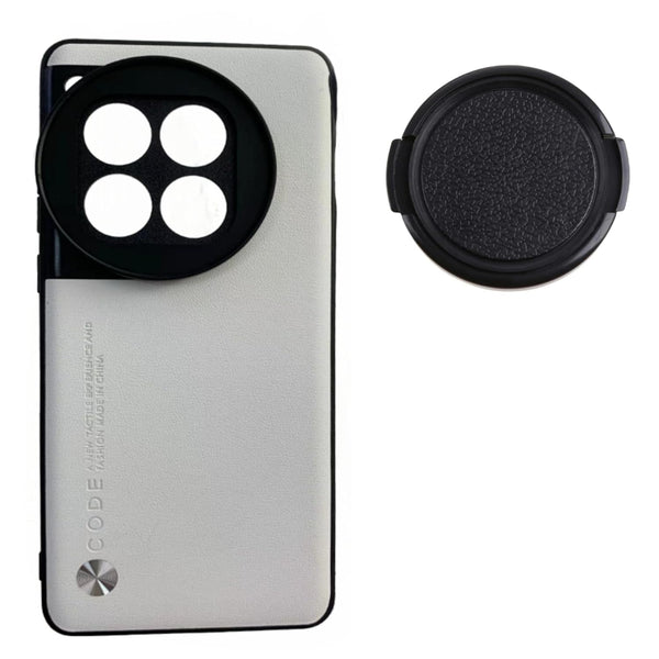 58mm Filter Phone Case for OnePlus 12 (White, Filter Not Included)
