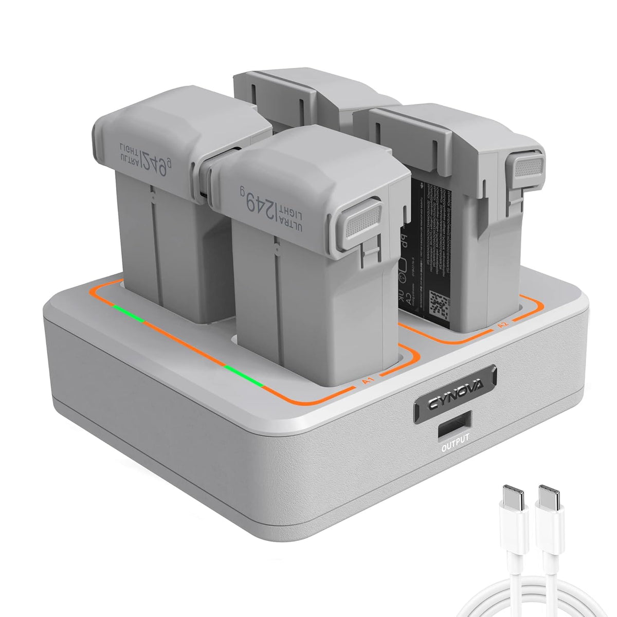 Cynova Two-Way Battery Charging Hub for DJI Mini 4 Pro and Mini 3 / 3 Pro (view 11)