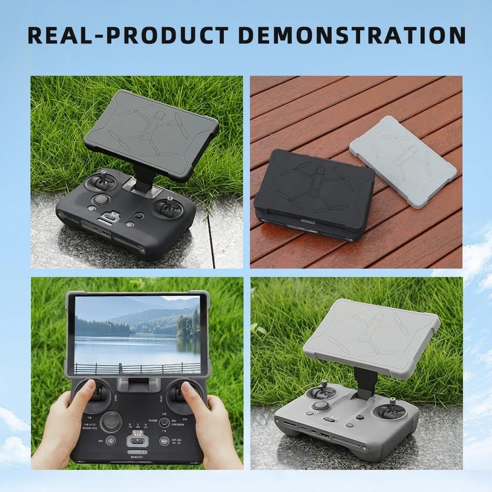 GetZget® Silicone Cover For DJI Mavic 4 pro Rc pro 2 Remote Controller Screen Protector (Black)