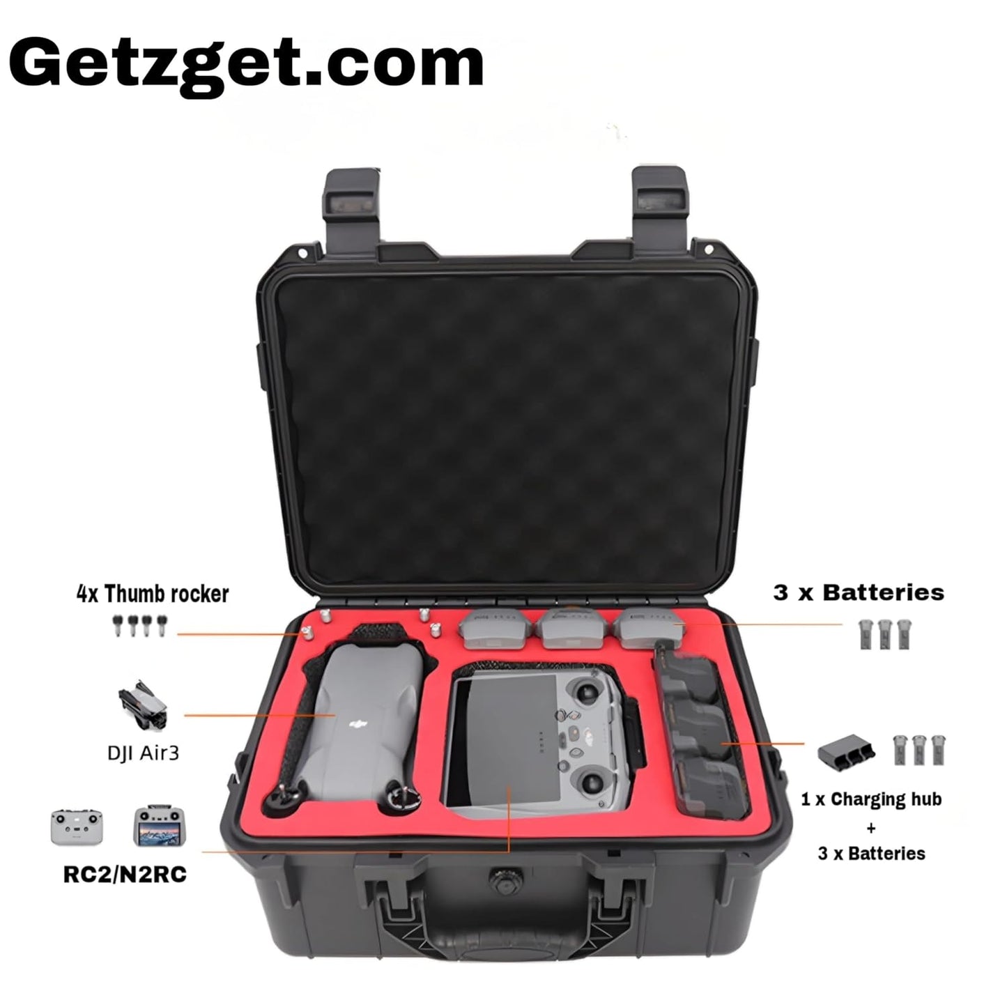 DJI Air 3 Waterproof Strong Hard Shell Bag