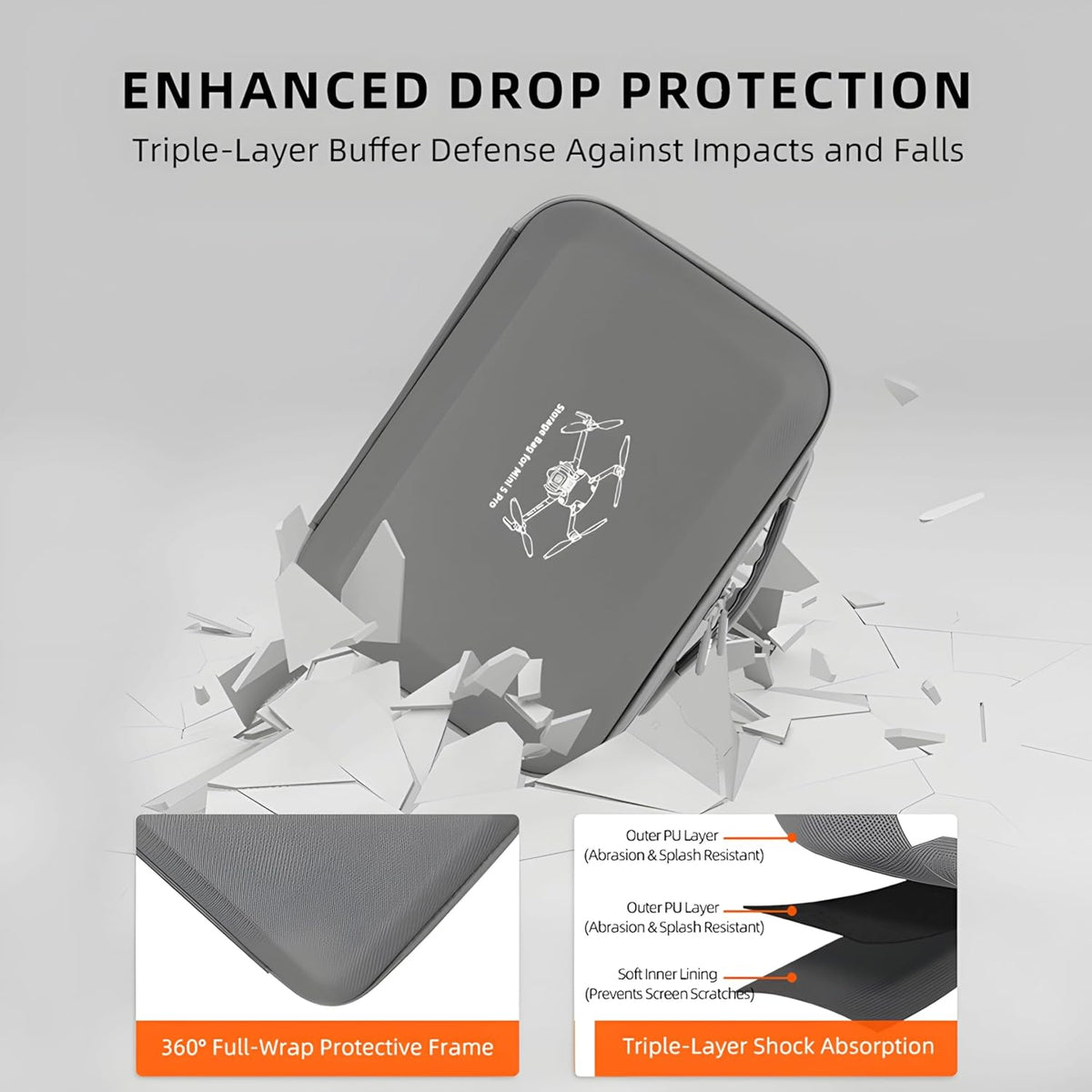Compact Carrying Case for DJI Mini 5 Pro and Lito X1 Combo (view 8)