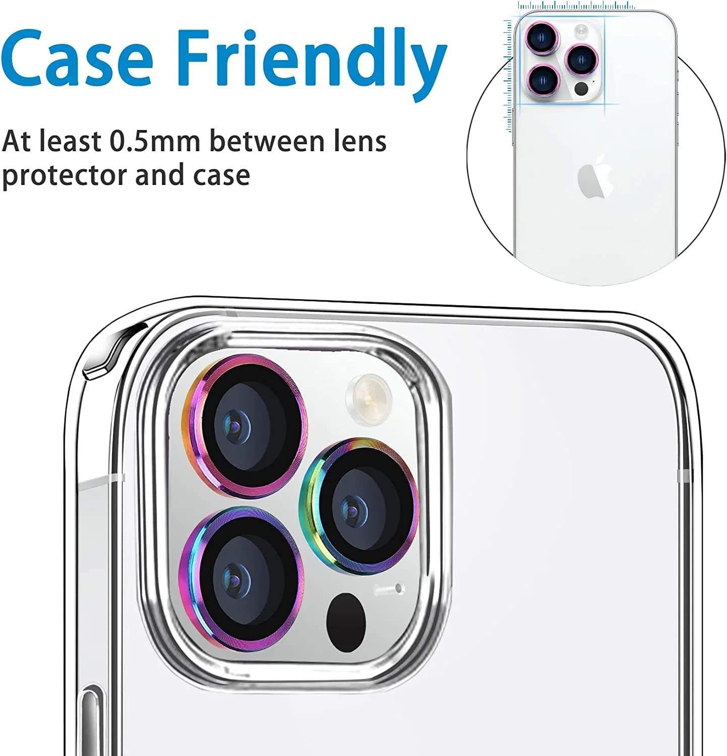 Lens Protector Cap for iPhone 14 Pro and 14 Pro Max Camera Lens Protective Acccessories