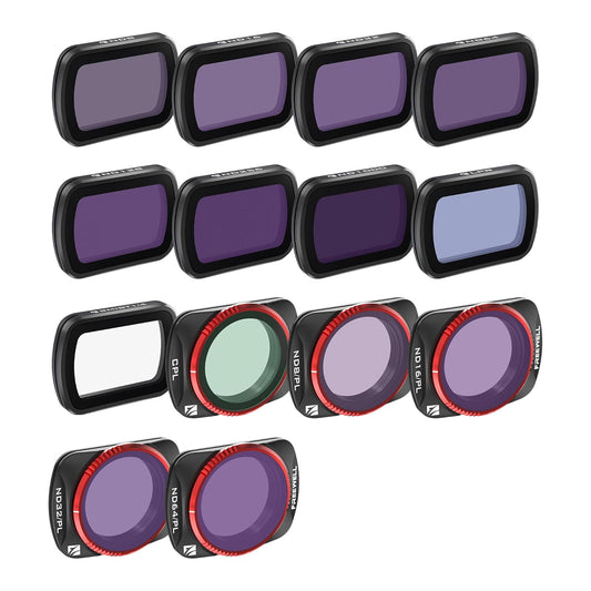 reewell QuickSwap ND, ND/PL, CPL, Snow Mist 1/4, Light Pollution Filters Filter 14Pack Mega Kit for Osmo Pocket 3