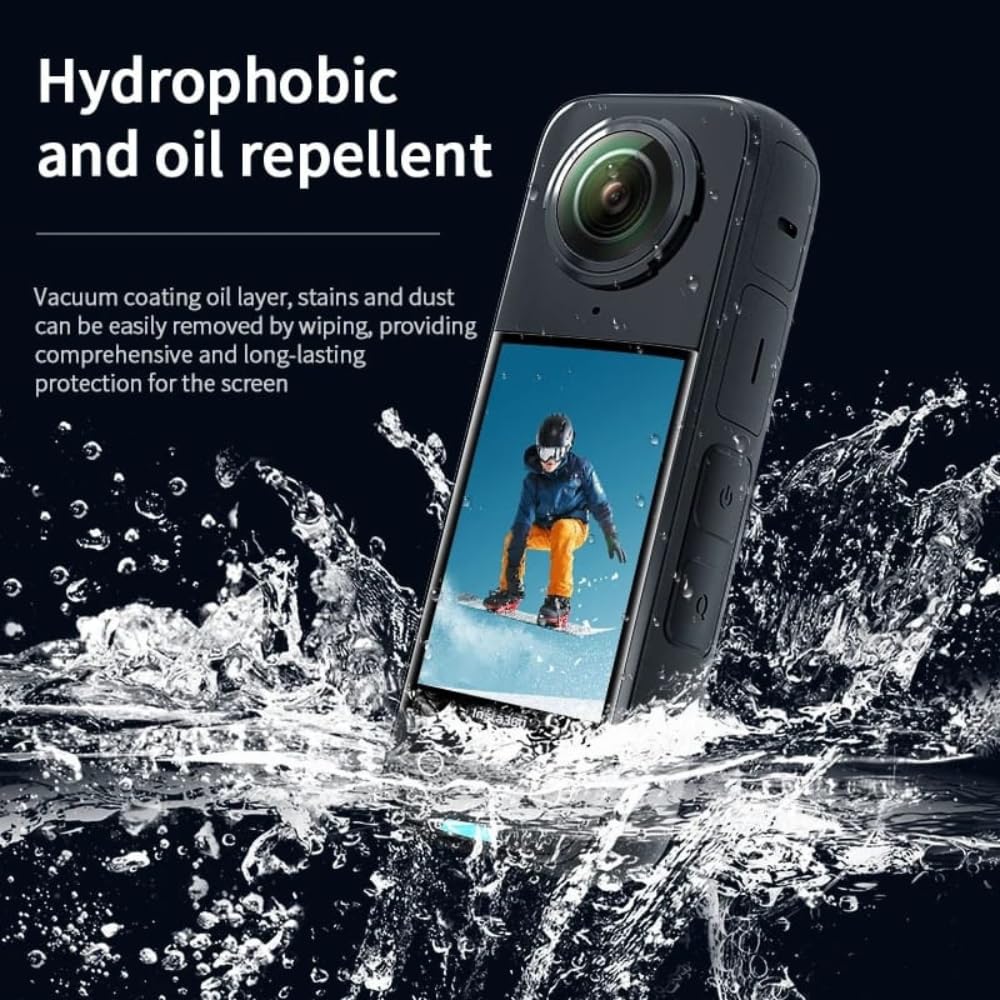 Tempered Film HD Compatible With Insta360 X4 Camera Screen Protector Curved Film