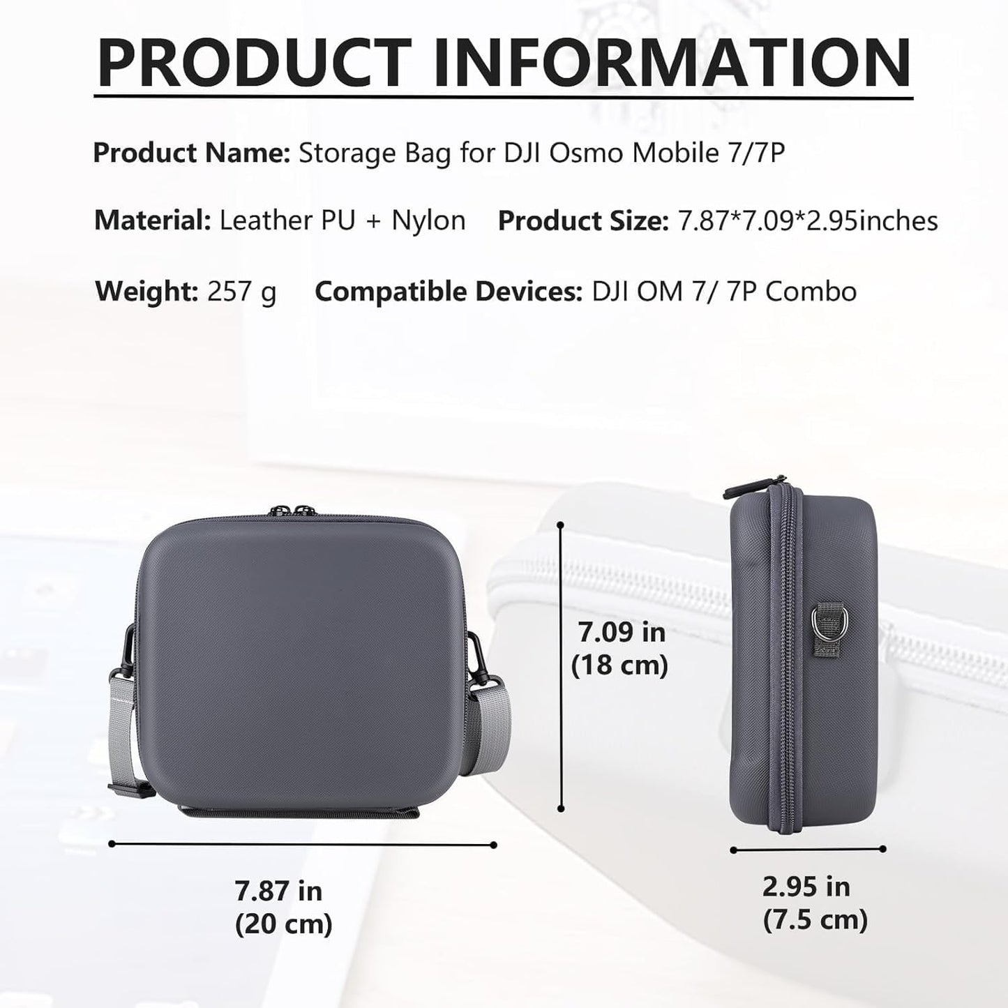 Portable Mobile Gimbal & Accessories Storage Bag (Om 7 Bag)