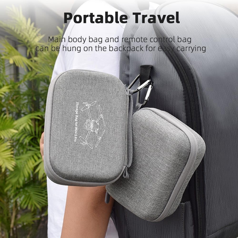Compact Air Travel Carrying Case for DJI Mini 5 Pro Drone Body (view 5)
