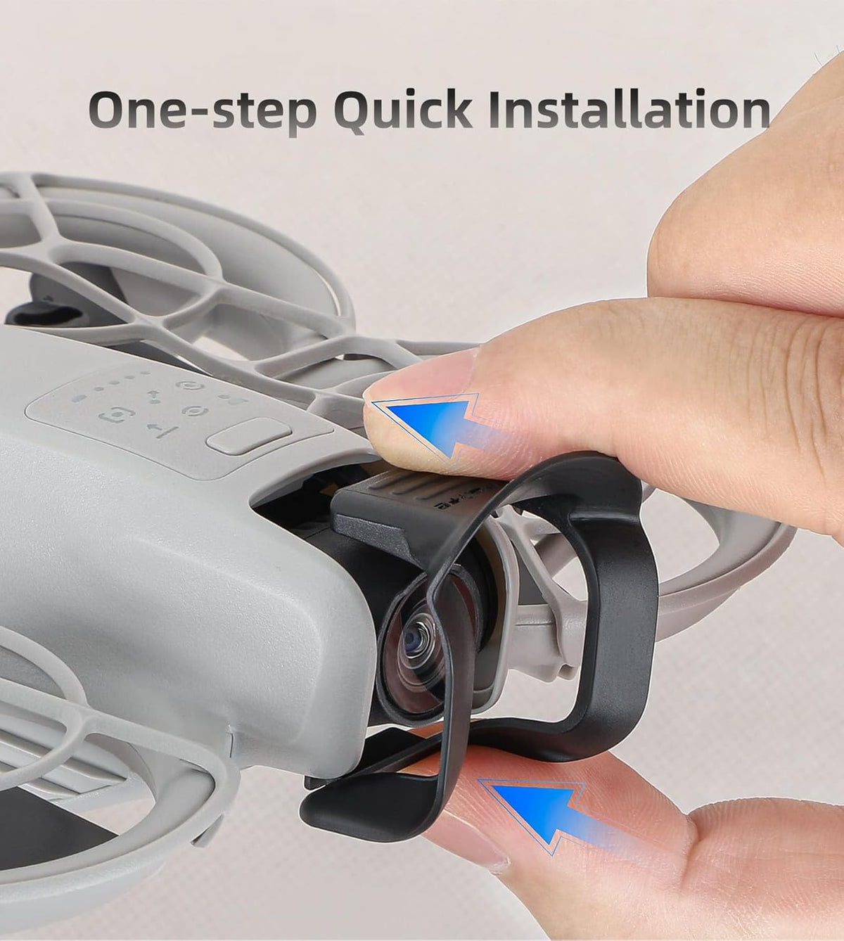Gimbal Camera Crash Guard and Sun Shade for DJI Neo (Grey) (view 3)