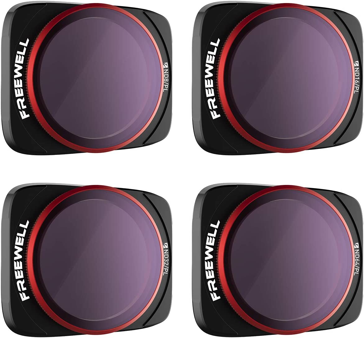 Freewell Bright Day 4K Series 4-Pack ND/PL Filters for DJI Air 2S Drone