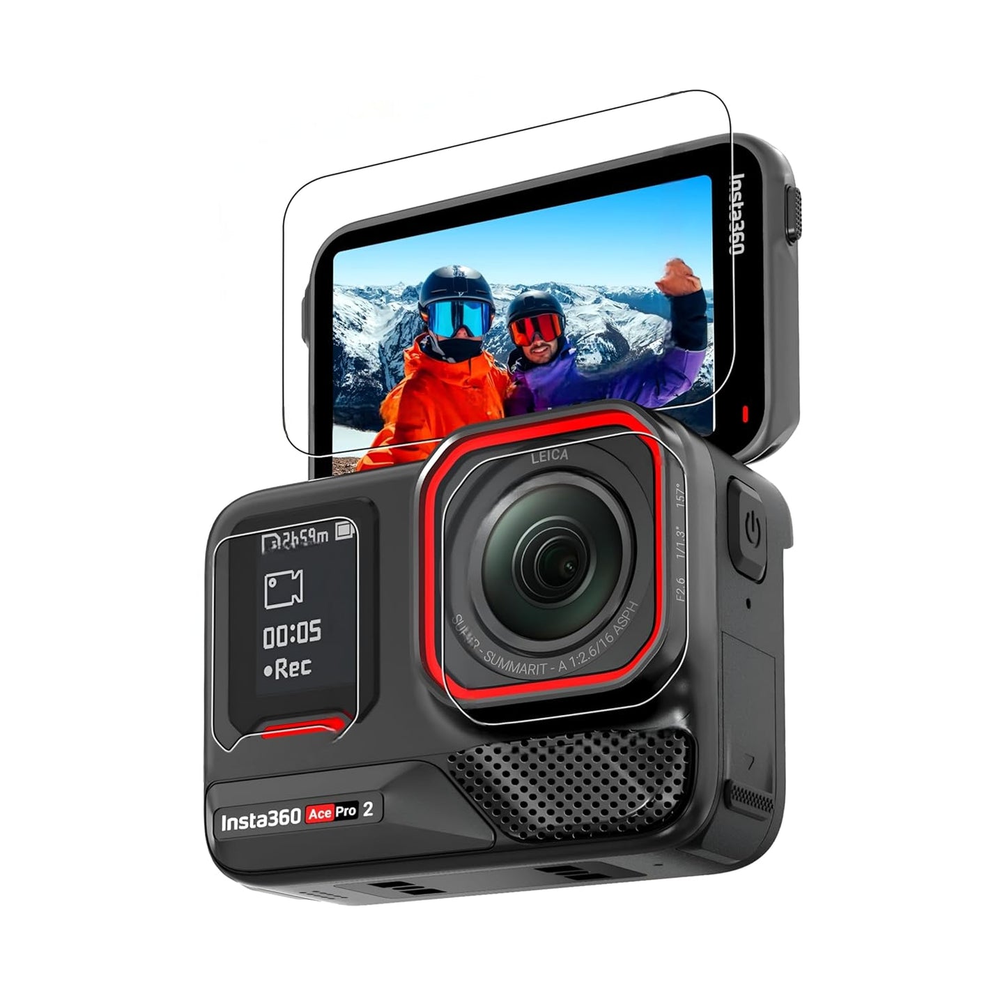 Tempered Glass Screen & Lens Protector for Insta360 Ace Pro 2