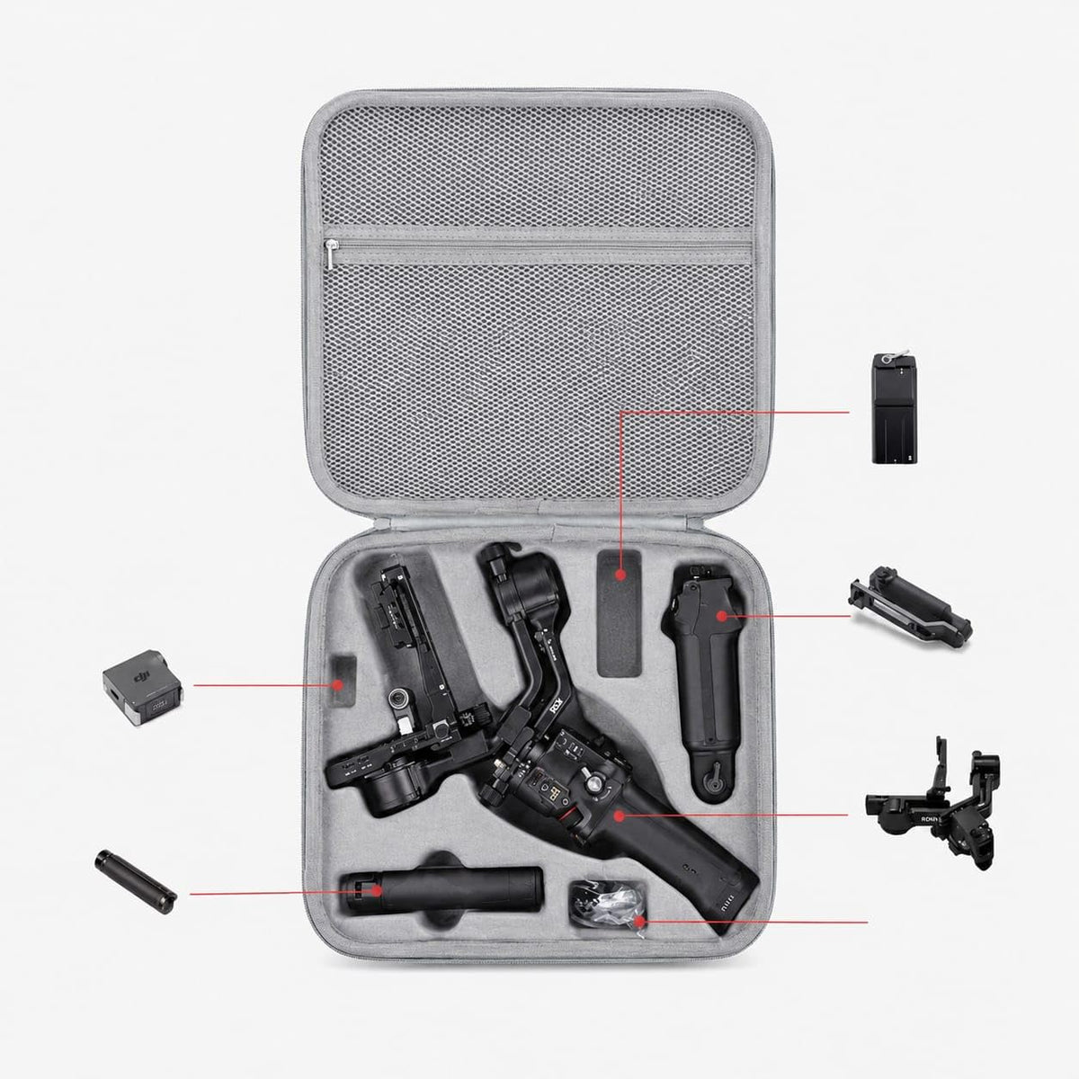 Carrying Case for DJI Ronin RS 5 Gimbal (Grey) (view 3)